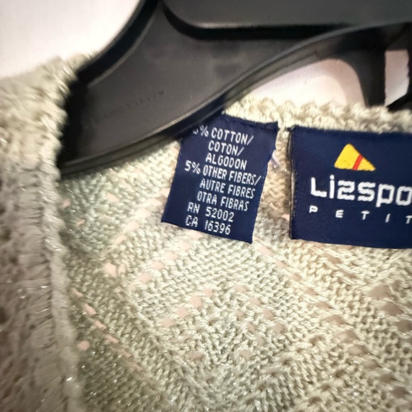 Liz Claiborne Light Green Knit Vest - Picture 2 of 2